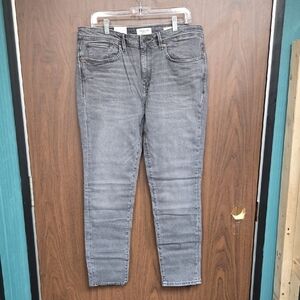 Selected Homme Size 36 Medium Grey Skinny Pete Organic Cotton Jeans